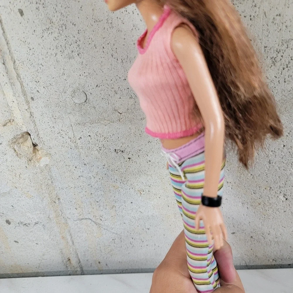 Nude Barbie Brunette Hazel Eyes 2003 Summer Face Doll For OOAK‎
